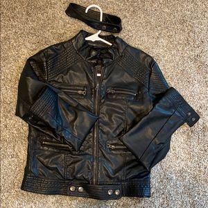 Faux leather jacket